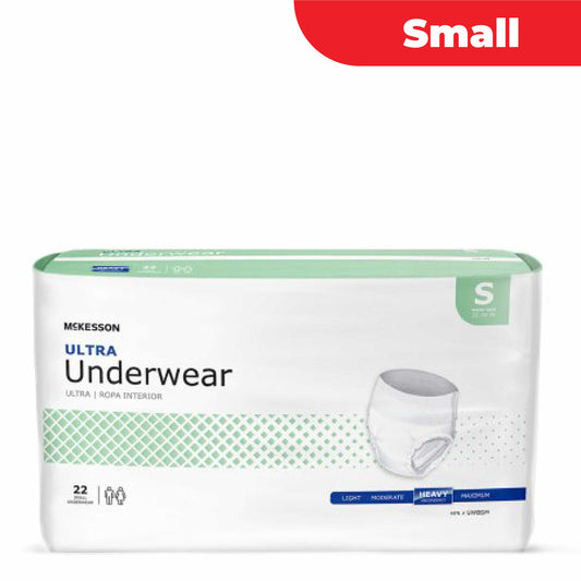 McKesson Ultra Underwear, Incontinence, Heavy Absorbency, Small, 22 Count